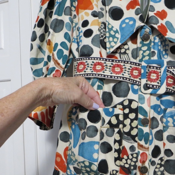 FARM Rio Cream Maxi Dress with Red, Blue & Black Floral Print - Picture 10 of 14